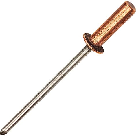 Kit de 60 Rivets Aveugles Pop Étanches à Bout Fermé - 3 Tailles : Ø3,2x6,5/9/11mm (20 Par Taille) - Tête Bombée en Cuivre, Mandrin en Acier Inoxydable (1/5)
