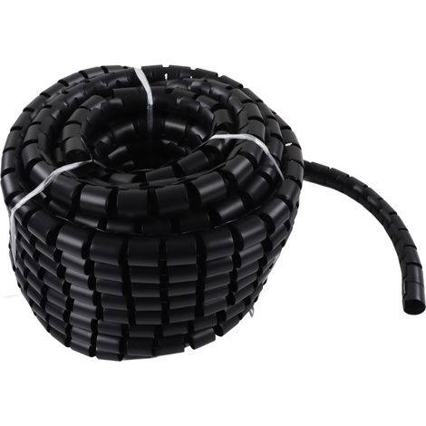 Gaine de protection pour câbles, résistante à l'usure, aux acides et aux alcalis, noire, diamètre 42 mm, longueur 20 m (1/5)