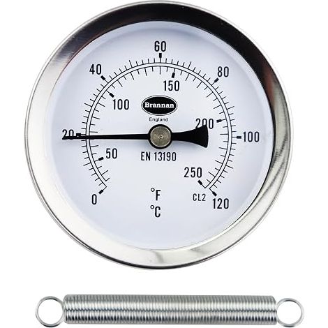 Thermomètre à pince pour tuyaux - Thermomètre d'équilibrage pour tuyaux d'eau chaude et radiateurs (1/5)