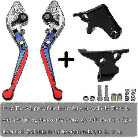 Leviers de frein et d'embrayage pliables et extensibles CNC en or et titane, logo laser unique pour Yamaha FZ8 2011-2015 (A8, B4, C6, D1). (1/5)