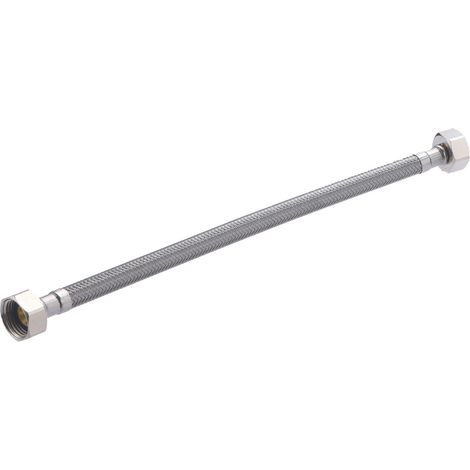 Flexible de Acero Inox DN8 QUICK PLOMBERIE - Hembra Hembra 3/8 Paso Interior 8 mm Longitud 300 mm