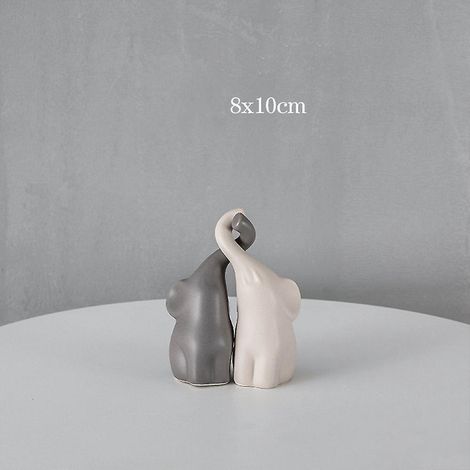 une Pice 8 10cm Home Balance Mignon Couple Objet Artisanat Cave Vin Pendule Ornements Valentine Cadeau Petite Amie (1/5)