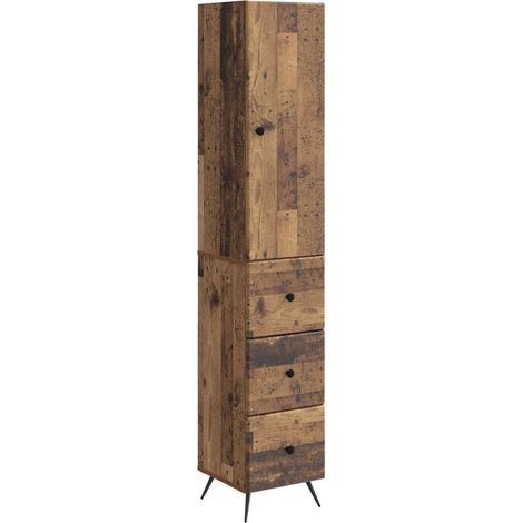 Set di armadi 2 pcs Legno antico 34,5 x 34,5 x 90 cm vidaXL
