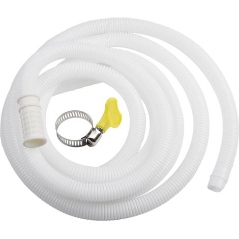 Tuyau de vidange de climatiseur flexible et portable avec pince en acier de rechange pour machine à laver (1/5)