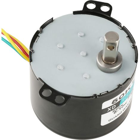 1 Stück AC220V Miniatur-Synchronmotor mit niedriger Drehzahl und großem Drehmoment, Rechts-/Linkslauf (30 U/min) (1/5)