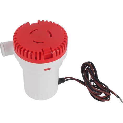 Pompe de Cale Submersible Silencieuse 2000 GPH 24V pour Bateau, Bassin et Piscine