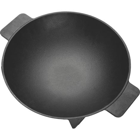 Primaster Wokpfanne Gusseisen mit Standfuß Ø 35 cm Wok