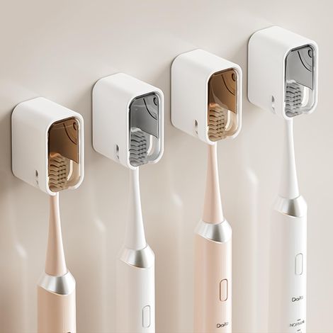 Porte-brosses à dents mural pour salle de bain, support adhésif résistant, lot de 4
