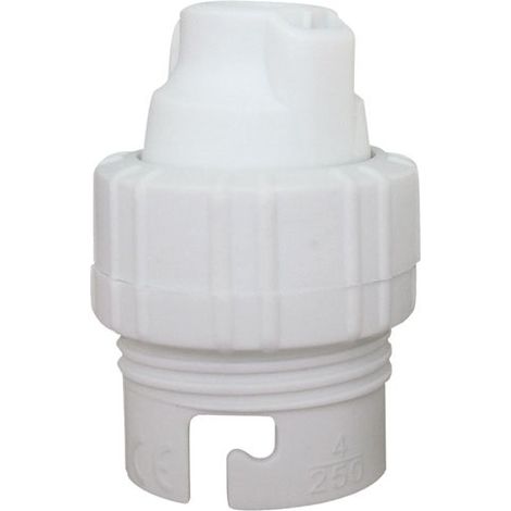 10 B22 Anello in Nylon Semplice Bianco