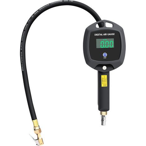Digitaler Reifendruckmesspistole für Automobile, Reifenfüllpistole, digitales elektronisches Manometer mit LCD-LED-Anzeige, hohe Präzision deng  ALOVEZ