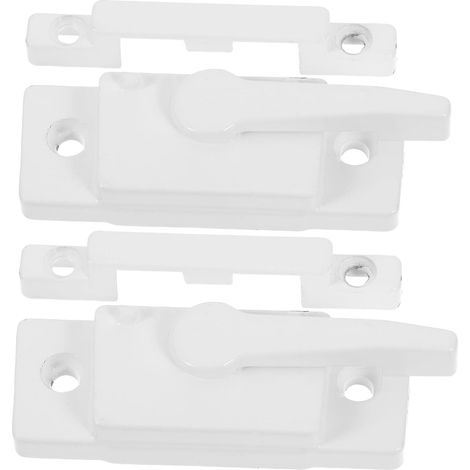 2 Ensembles Lot de Verrous de Fenêtre Alliage de Zinc Blancs Serrures à Came pour Fenêtres Coulissantes Remplacement Sûr et Installation Facile Verrous de Sécurité Renforcés pour