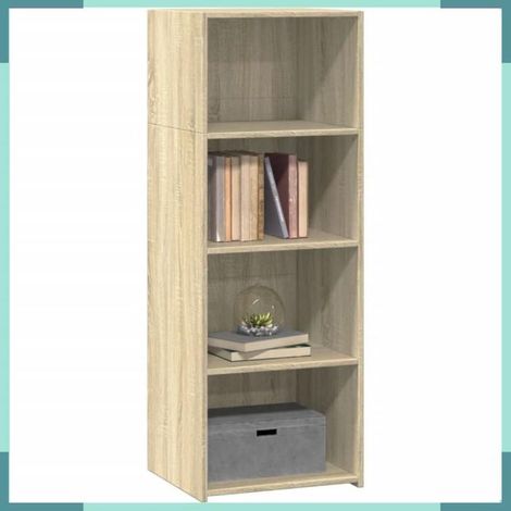 846392 Buffet haut chêne sonoma 45x41x124 cm bois d'ingénierie (1/5)