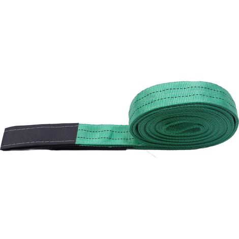 Sangle de levage 6 m 2 t, boucle renforcée, polyester haute résistance, pour palan de grue (1/5)