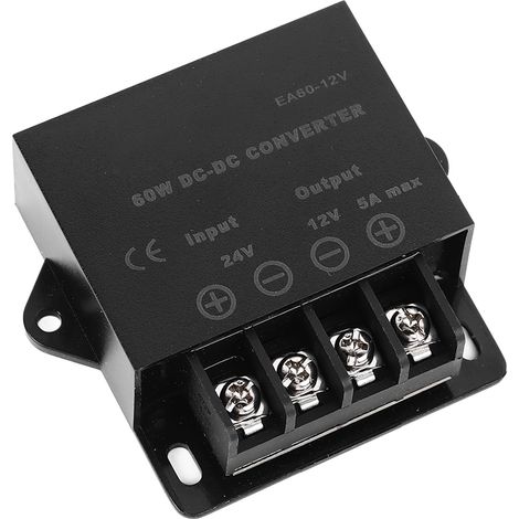 5A 24V auf 12V Spannungswandler, DC-DC-Transformator für Autos, Kfz-Netzteil, 24-12V Abwärtsregler, 5-Ampere-Kfz-Netzteil (1/5)