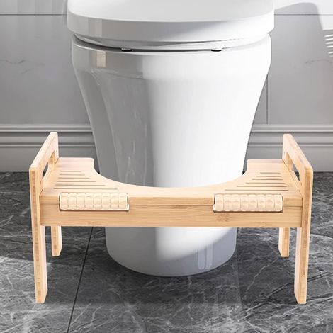 Repose-pieds de toilette, tabouret de massage en bambou, tabouret de massage en bambou, tabouret de toilette et design de massage, tabouret de salle de bain pour enfants, femmes