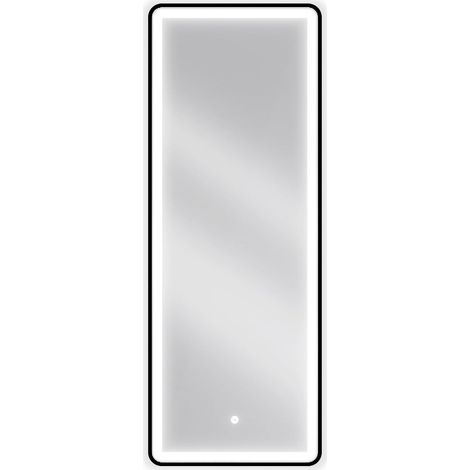 Mexen Coro espejo de baño retroiluminado 45 x 120 cm, LED 6000K, antivaho, marco negro - 9817-045-120-611-70 (1/5)
