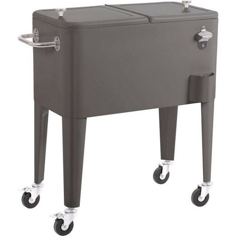 NEVERA VINT. RUEDAS GRIS 56LTS ALASKA - (1/5)