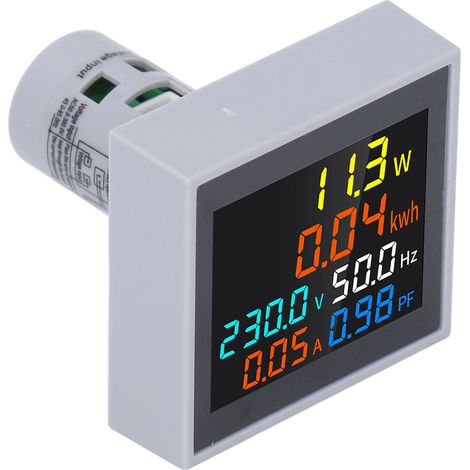 Multimètre numérique 6 en 1 pour applications domestiques : courant alternatif, tension, puissance et fréquence (SPM004 AC50-300V). (1/5)