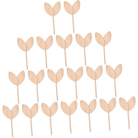 20 étiquettes en bois pour plantes de jardin et pelouse, à écrire (1/5)