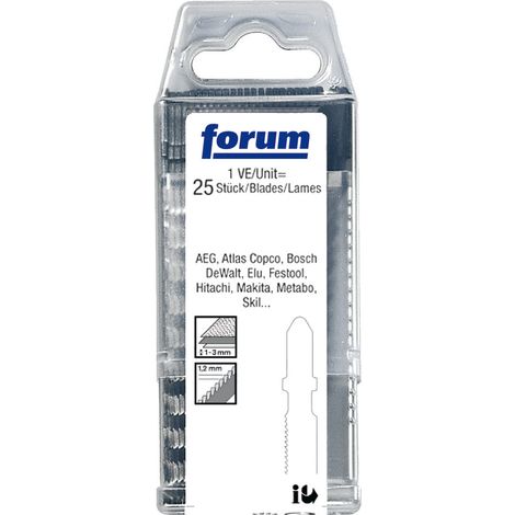 Bote de lames de scie sauteuse a 25 pices T 118 A