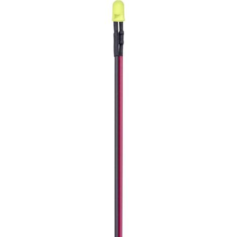 TRU COMPONENTS T1810O088 Assortiment de LEDs jaune rond 3 mm 600 mcd 30 ° Q753612