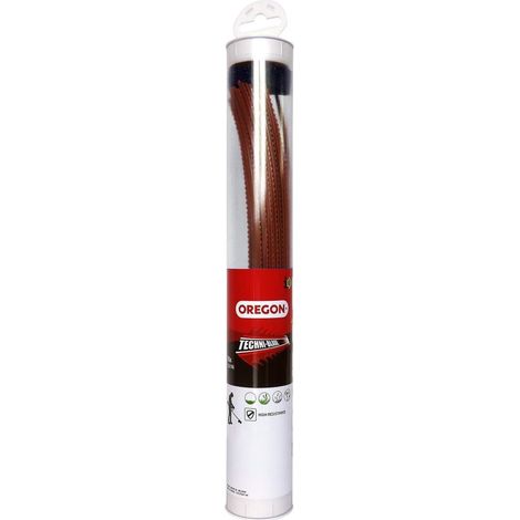 Oregon 539174 Filo per falciatura Techni-Blade seghettato, tagliato a misura, rosso, 7 mm, 26 cm, Confezione da 40