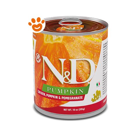 Farmina Dog N&D Pumpkin Adult Pollo, Zucca e Melograno - Farmina Dog N&D Pumpkin Adult Pollo, Zucca e Melograno - Lattina Da 285 Gr