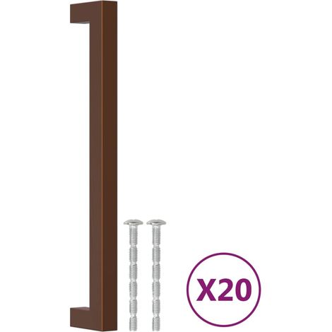 Poignées d'armoire 20 pcs Poignée de meuble bronze 192 mm acier inoxydable CFW92386 (1/5)