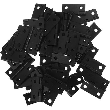 Mini Charnières en Métal Rétro Noir pour Boîtes (1/5)
