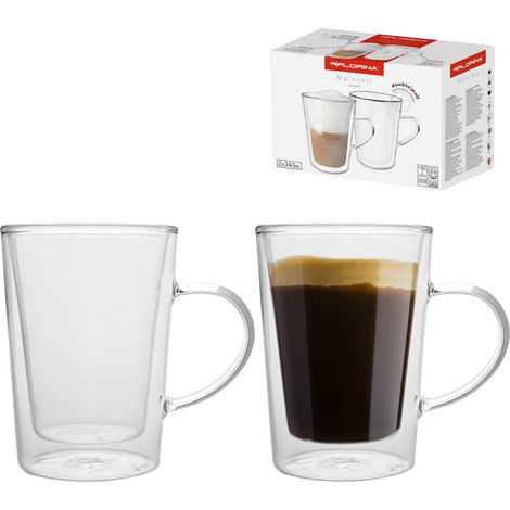 Florina Malachit-Thermogläser, 2 Stück, 340 ml