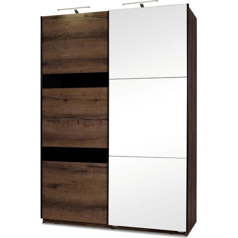 KONSIMO MERO Kleiderschrank, Dunkelbraun (1/3)