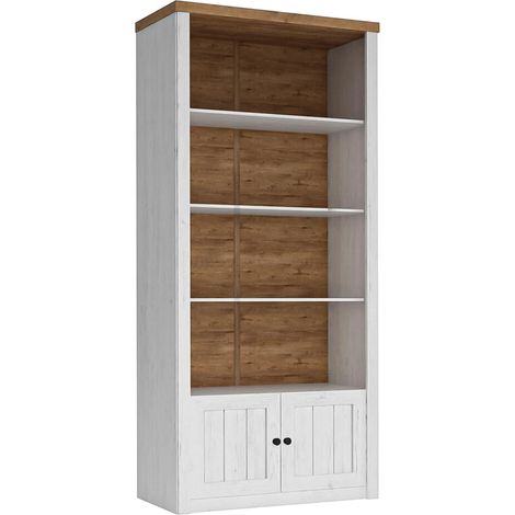 AX LIVING Regal Weiß Palmano R1 – 90 cm breit, stilvolles Design