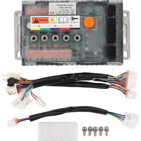 Contrôleur de moteur à courant continu sans balais 72v, contrôle à onde sinusoïdale DK72230 pour moto et Scooter électrique QS ≤ 2000W. (1/4)