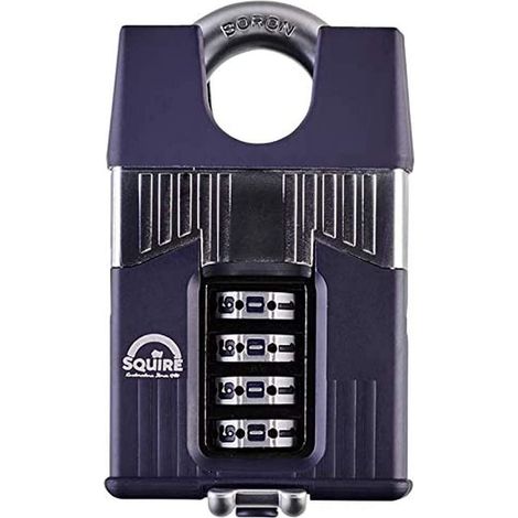Warrior High-Security 55mm Closed Shackle Combination Padlock with Squire WARRIOR COMBI 55C Model HSQWC55CS (1/4)
