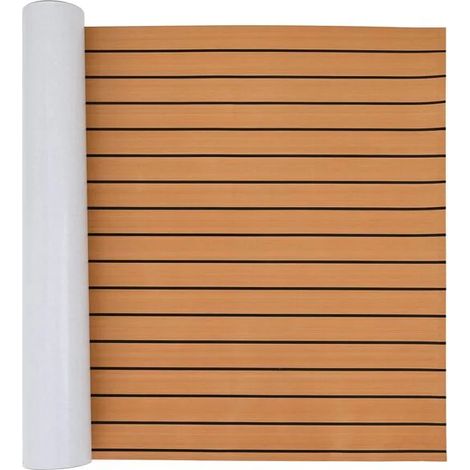 Tapis marin marron-noir, 240 x 90 cm, en matériau EVA. (1/5)