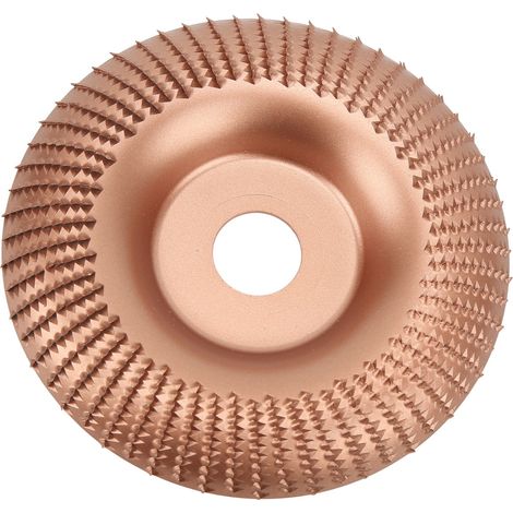 Disque de sculpture bois stable, meule de ponçage robuste sans déformation, plateau de façonnage pour travail du bois, roue rose doré. (1/5)