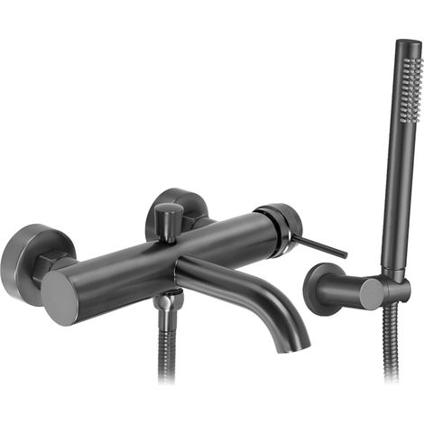 RUBINETTO DA VASCA REA LUNGO GRIP  TITANIUM