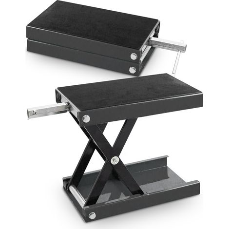 Bituxx Motorrad Heber Hebebühne Montagebock Scherenheber Montageständer Lift bis 450kg Grau