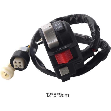 Interrupteur de phare/démarrage/arrêt au guidon gauche pour Yamaha Warrior 350 (route)