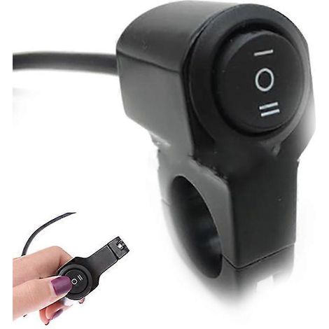 Interrupteur marche/arrêt étanche 12 V pour guidon de moto, phare antibrouillard de quad Shytmv (1/5)
