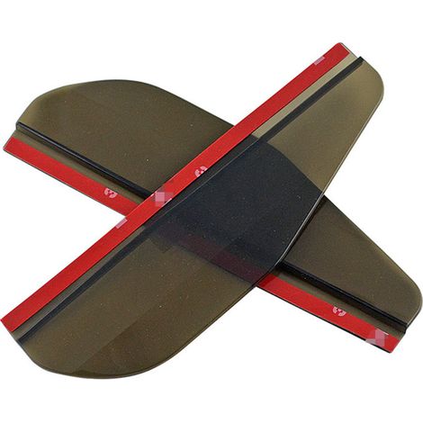 (Noir) 2 pièces Déflecteurs de pluie pour rétroviseurs de voiture en fibre de carbone, protections anti-pluie et anti-neige latérales, accessoires extérieurs de voiture (1/5)