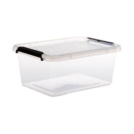 Boîte de Rangement "Clip" 12,5L Transparent (1/2)