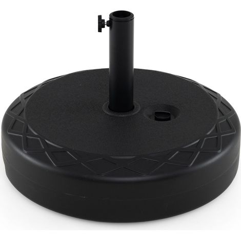 Fillable 90 lbs black umbrella base with adapters 227458931 227458931