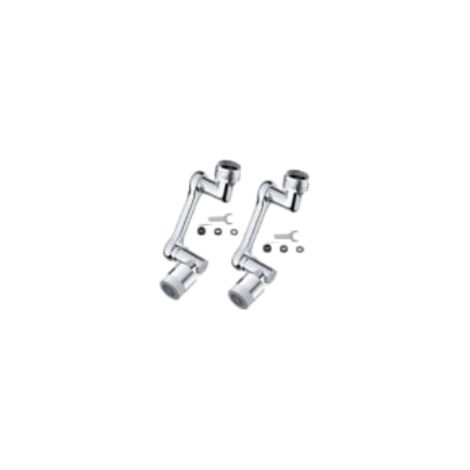 Set mit 2 universellen 1080°-Schwenk-Luftsprudlerventilen – Schwenkverlängerung – Universeller Wasserhahnlüfter für Küchen-/Badarmaturen