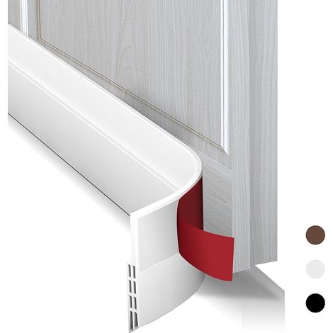 Zugluftstopper für Türen, 100cm×5cm Türdichtung Selbstklebend, Wind und Geräuschdämpfende Zugluftstopperg, Staub und Insektenabweisend Türdichtung, Geeignet für Alle Arten von Türböden