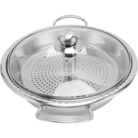 Casserole en acier inoxydable avec panier et couvercle, marmite à Induction pour fruits de mer et poisson, pour cuisinière à gaz, domestique et commerciale