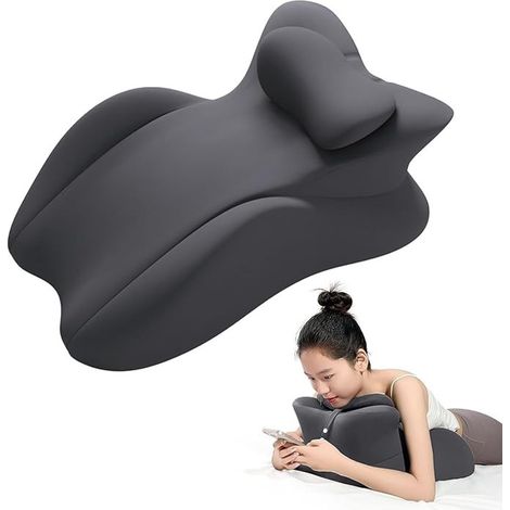 Almohada ergonómica en forma de cuña para un soporte cómodo durante el sueño y el descanso. (1/5)