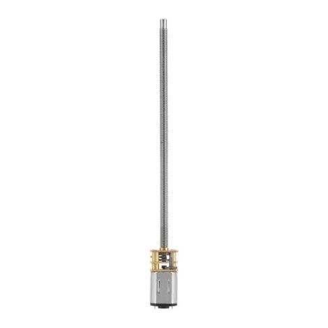 Moteur de réduction de bote de vitesses DC 6/12 V N20 avec arbre de sortie long M4 x 100 mm (12 V 600 tr/min) (1/5)