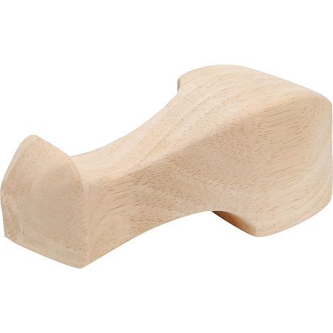 Pieds de meubles en bois massif sculptés à la main (lot de 4), pour table basse, meuble TV ou canapé, 12 x 6 cm