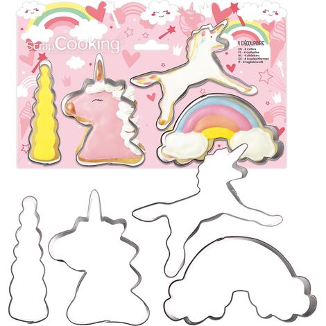 ScrapCooking - 4 Stampi Unicorno (1/5)